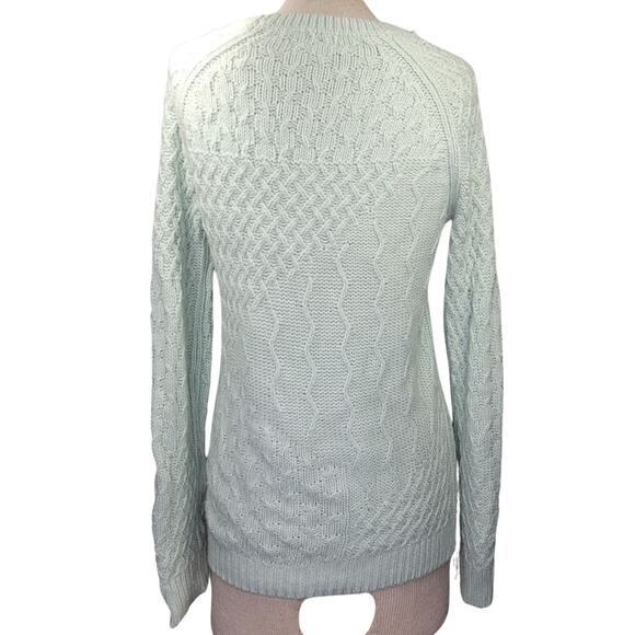 Mint Green Knit Sweater Size Medium - Picture 2 of 4